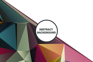 Abstract Color Polygon Background Design, Abstract Geometric Origami Style With Gradient. Presentation,Website, Backdrop, Cover,Banner,Pattern Template