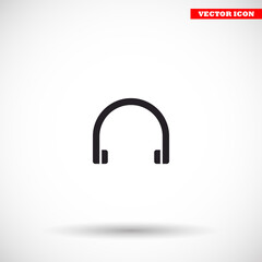Headphones  vector icon , lorem ipsum Flat design