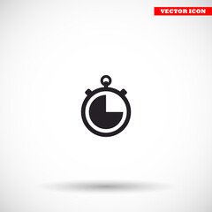 icon clock time vector , lorem ipsum Flat design