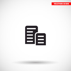 List  vector icon , lorem ipsum Flat design