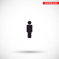 Human  vector icon , lorem ipsum Flat design