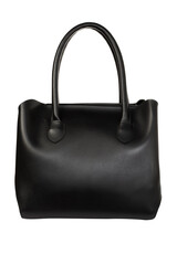 Black women's casual bag to be worn on the arm of