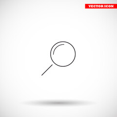Loupe   vector icon  , lorem ipsum Flat design