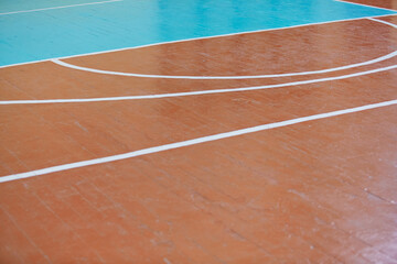 Marking for ball games in sports training classes at school