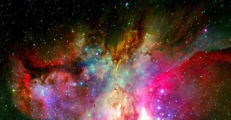 Fototapeta na wymiar Infinite space background. Elements of this image furnished by NASA