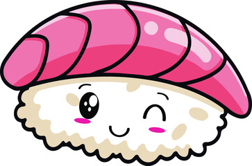 Cute Character Kawaii Asian Sushi