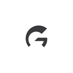 initial g logo with spartan design vector, icon, element, template