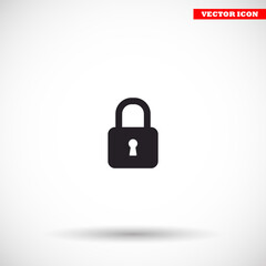 Lock - vector icon , lorem ipsum Flat design