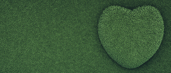 Heart shaped grass