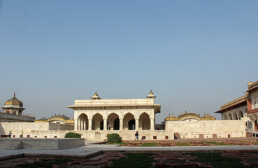Agra Fort is a historical fort in the city of Agra of India.