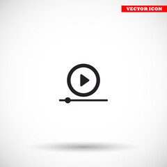 Play  vector icon , lorem ipsum Flat design