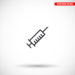 Syringe  vector icon , lorem ipsum Flat design