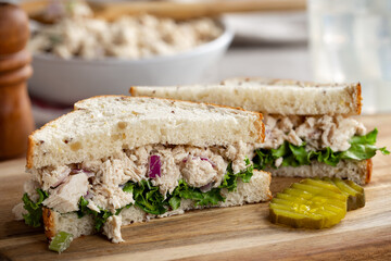 Tuna Fish Sandwich on Multiseed Bread