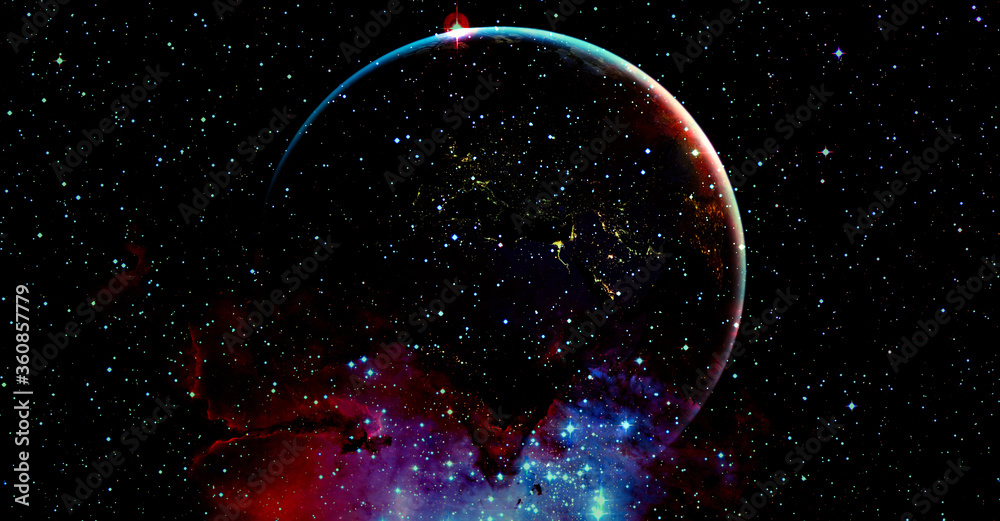 Canvas Prints infinite space background. this image elements furnished by nasa