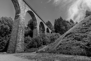 Ravenna gorge viaduct railway bridge in Breitnau, Germany