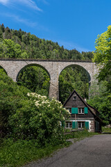 Fototapeta premium Ravenna gorge viaduct railway bridge in Breitnau, Germany