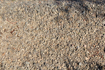 Brown ravel and rocks 