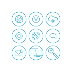 Set of internet services icons - vector icons