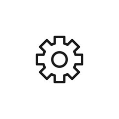 Settings icon. Gear symbol modern, simple, vector, icon for website design, mobile app, ui. Vector Illustration