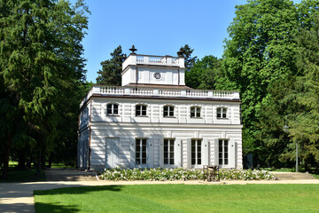 Royal Lazienki park (Warsaw's Royal Baths), White House, historic landmark in Warsaw, Poland - 360862580