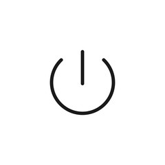 Power button icon. Turn on/off symbol modern, simple, vector, icon for website design, mobile app, ui. Vector Illustration