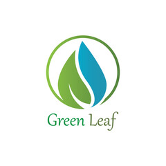 Logos of green Tree leaf ecology