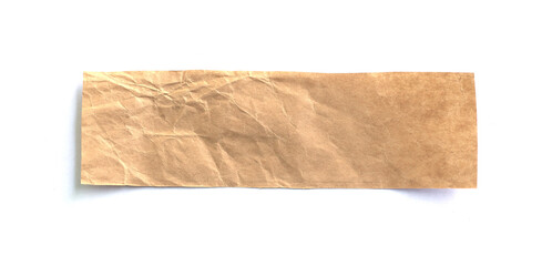 ripped paper isolated on white background with copy space for text