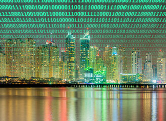 Concept of modern digital city and innovation