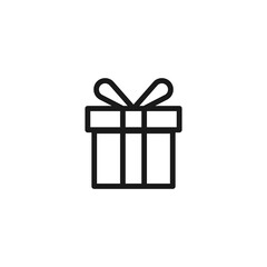 Gift box icon. Vector Illustration