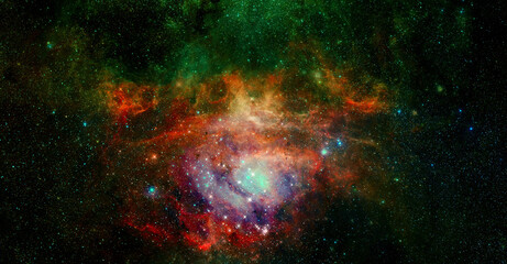 Colourful view of the Universe. Elements of this image furnished by NASA