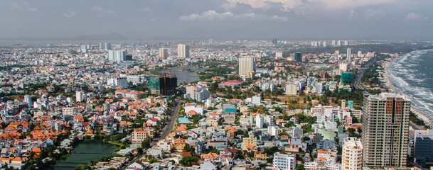 Fototapeta na wymiar Panoramic view of Vung Tau, Southern Vietnam