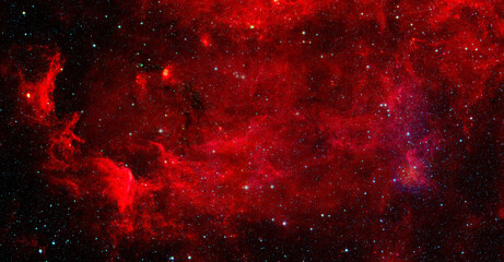 Red nebula. Elements of this image furnished by NASA - Powered by Adobe