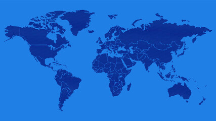 World maps Abstract.Modern digital globe. vector illustration