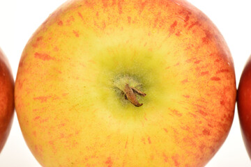 Ripe red apples, close-up.
