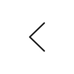 Chevron left icon. Arrow symbol modern, simple, vector, icon for website design, mobile app, ui. Vector Illustration