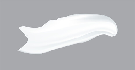 Cosmetic Cream Creme Smear Isolated on Background. Can be used separately. Vector.
