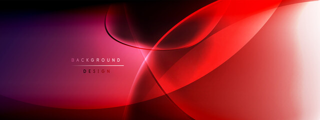 Vector abstract background - liquid bubble shapes on fluid gradient with shadows and light effects. Shiny design template for text