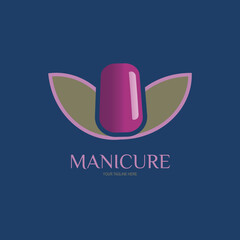 Manicure logo concept