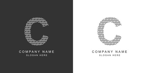 C logo. Modern C letter icon. Vector illustration.