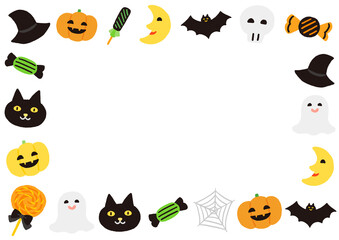 ハロウィンのスクエアフレーム