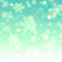 Winter background with snowflakes