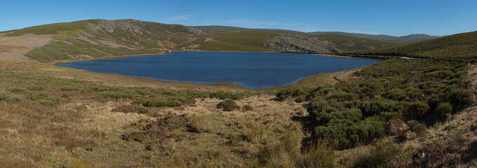 Fototapeta na wymiar Laguna de los Peces at Lago de Sanabria near Galende,Zamora,Castile and León,Spain,Europe 