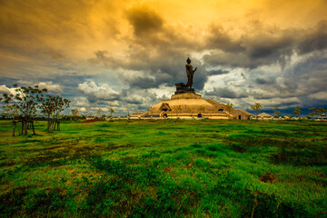 Phutthamonthon Isan-Khon Kaen:16 June2020,Atmosphere within the religious tourist attraction,There...