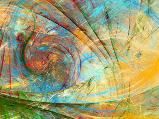 Fototapeta premium abstract chaotic fractal background 3D rendering illustration