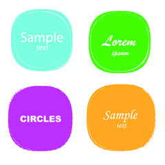 Grunge vector stamps