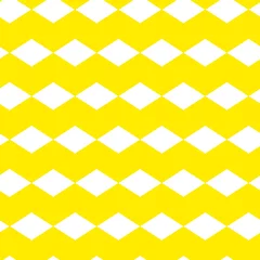Gordijnen geel naadloos geometrisch patroon © Will