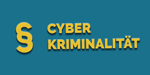 Naklejka na ściany i meble Cyber Kriminalität