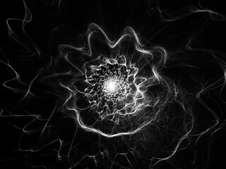 surreal futuristic digital 3d design art abstract background fractal illustration for meditation and decoration wallpaper