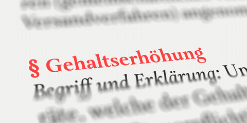Gehaltserhöhung rechtlich
