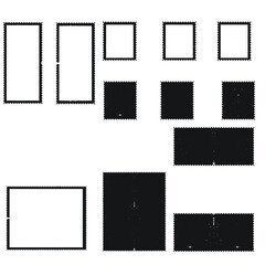 Postage stamps in grunge style. Set of textured postmarks . vector collection of vintage post marks.